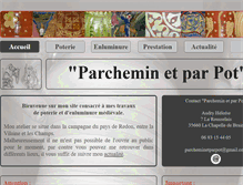Tablet Screenshot of parcheminetparpot.com